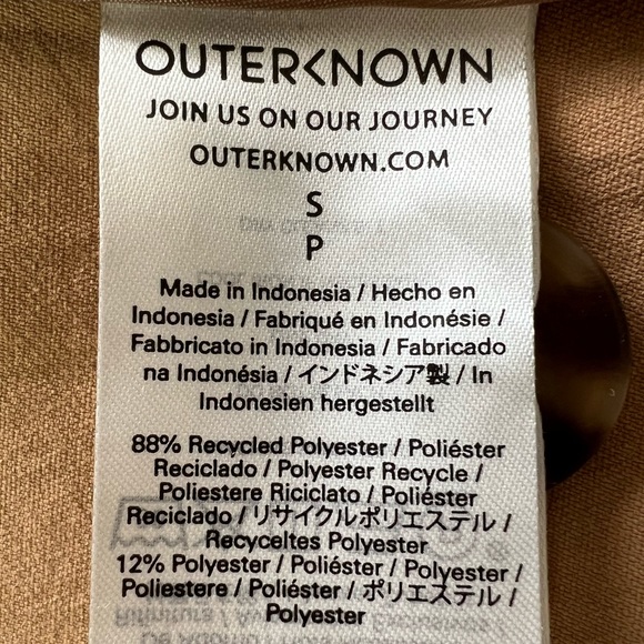 NWOT Outerknown Baker Trench Coat Sandy Size Small - Picture 11 of 12
